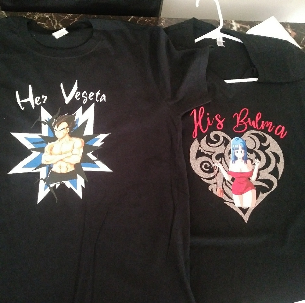 Personilize Shirts- Couples DBZ